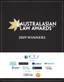 2019 Australasian Law Awards Winners