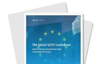 How does the GDPR impact your background screening program?