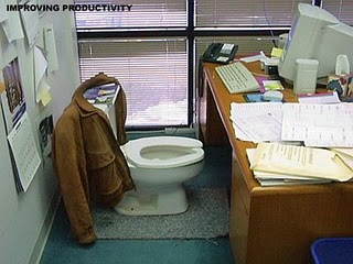 Lighter side: Desk or toilet: Which is cleaner?