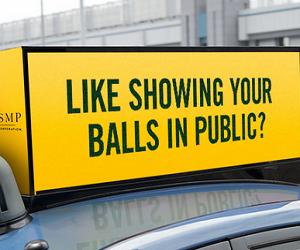 The law firm website with ‘balls’