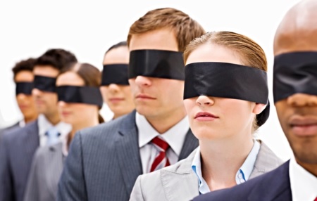 Recruiters “go blind” to avoid unconscious bias