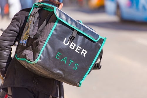 UberEats drivers join food workers' protests over pay