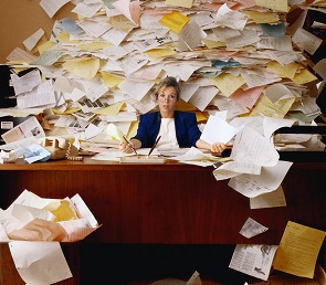Looking for the office star? Look for the messy desk