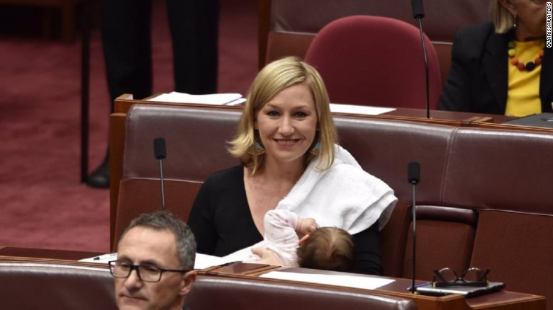 Breastfeeding politician makes history