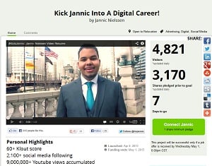 Graduate hopes to ‘kick start’ career