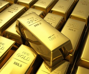 ​Gold falls to four year low