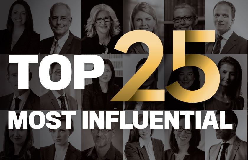 Canadian Lawyer releases 2019 Top 25 Most Influential list