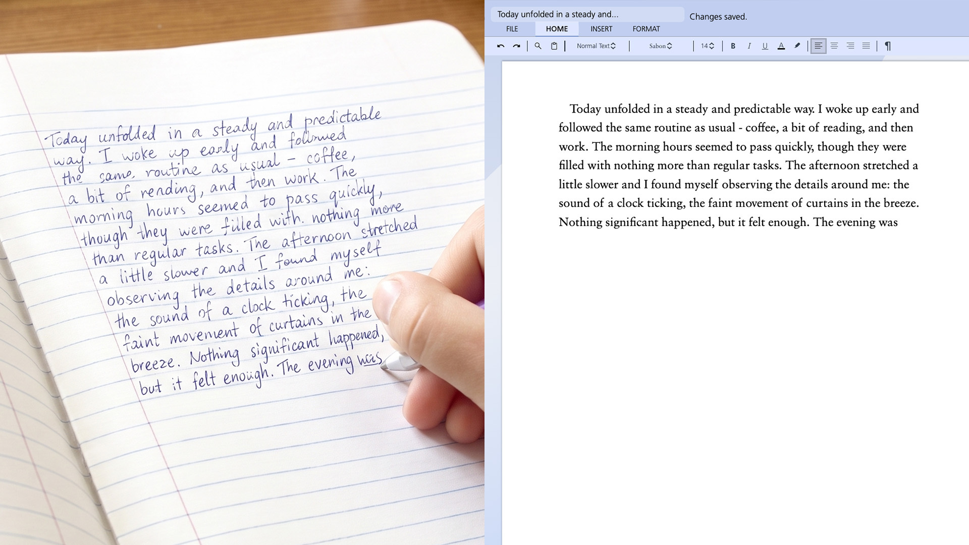 New handwriting feature reduces screen time and enables blended learning