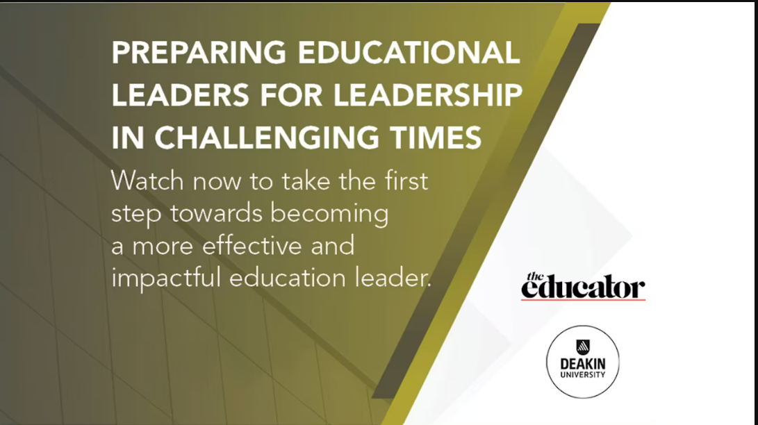 Preparing educational leaders for leadership in challenging times