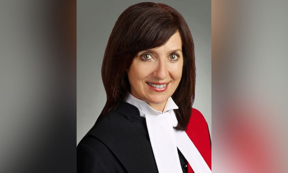 Sharon Nicklas appointed as chief justice of the Ontario Court of Justice
