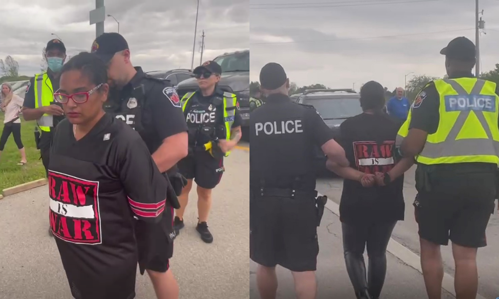 Lawyer Caryma Sa'd arrested and charged for allegedly trespassing at Premier Doug Ford's rally