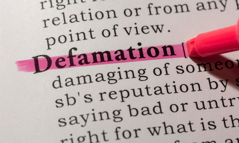 Ontario court reverses ruling striking out claims for defamation, civil conspiracy