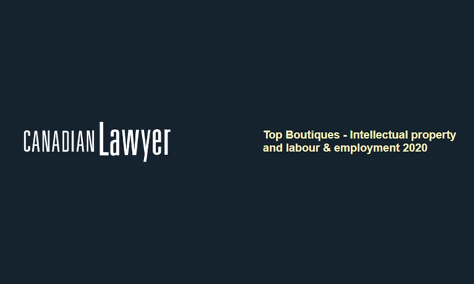 Top Intellectual Property and Labour and Employment Boutiques
