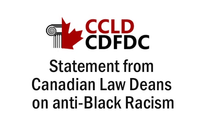 Law deans stand in solidarity with those calling out systemic racism
