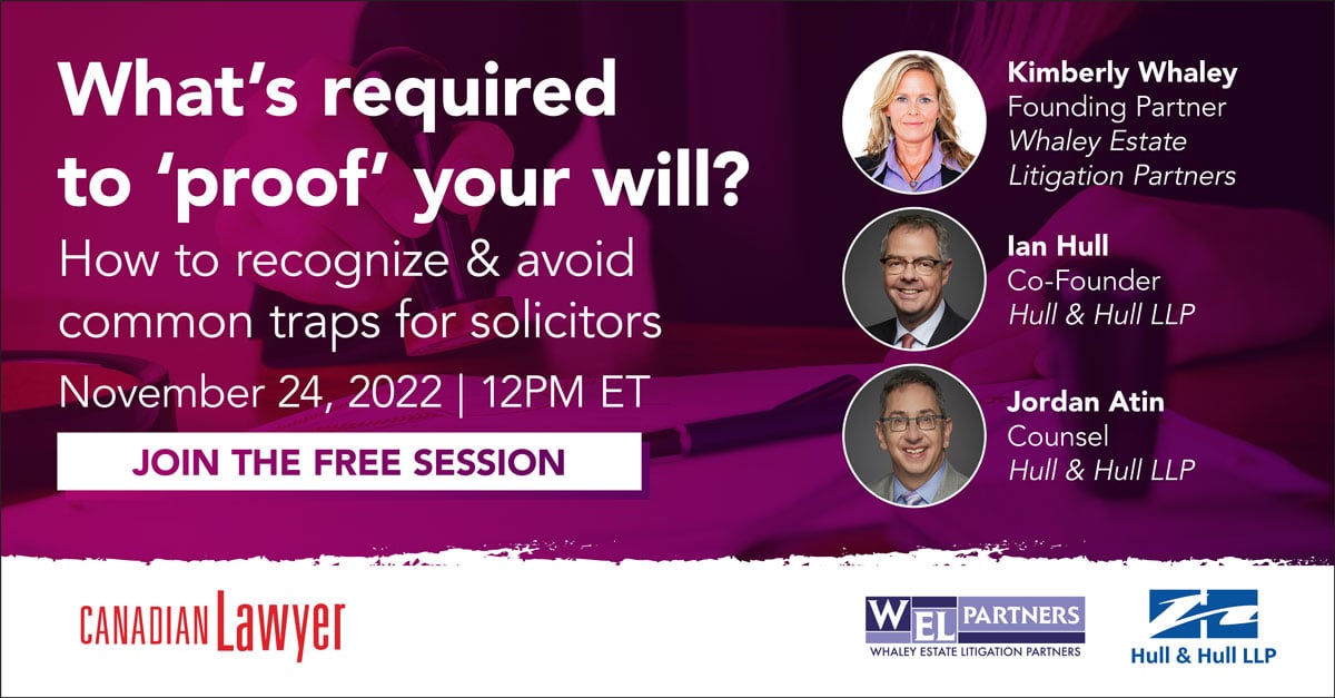 Child proofing your will: Recognizing and avoiding common traps for solicitors