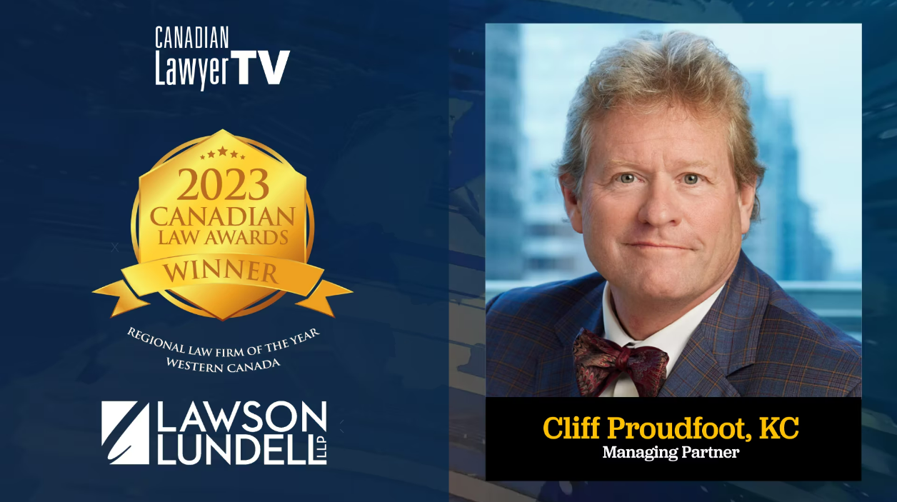 Cliff Proudfoot, managing partner at Lawson Lundell, on his firm’s busiest year on record