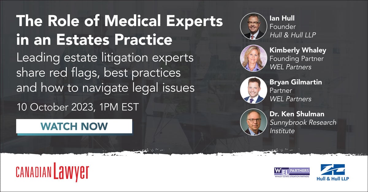 The Role of Medical Experts in an Estates Practice