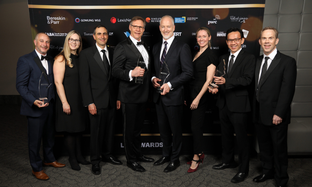 Winners in corporate deals categories shine at Canadian Law Awards