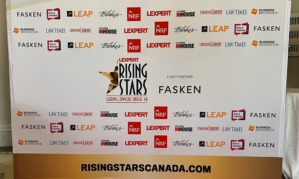 Lexpert Rising Stars Gala a chance to pause and appreciate young lawyers' hard work in profession