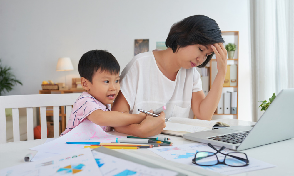 Nearly half of working parents can’t focus with kids at home