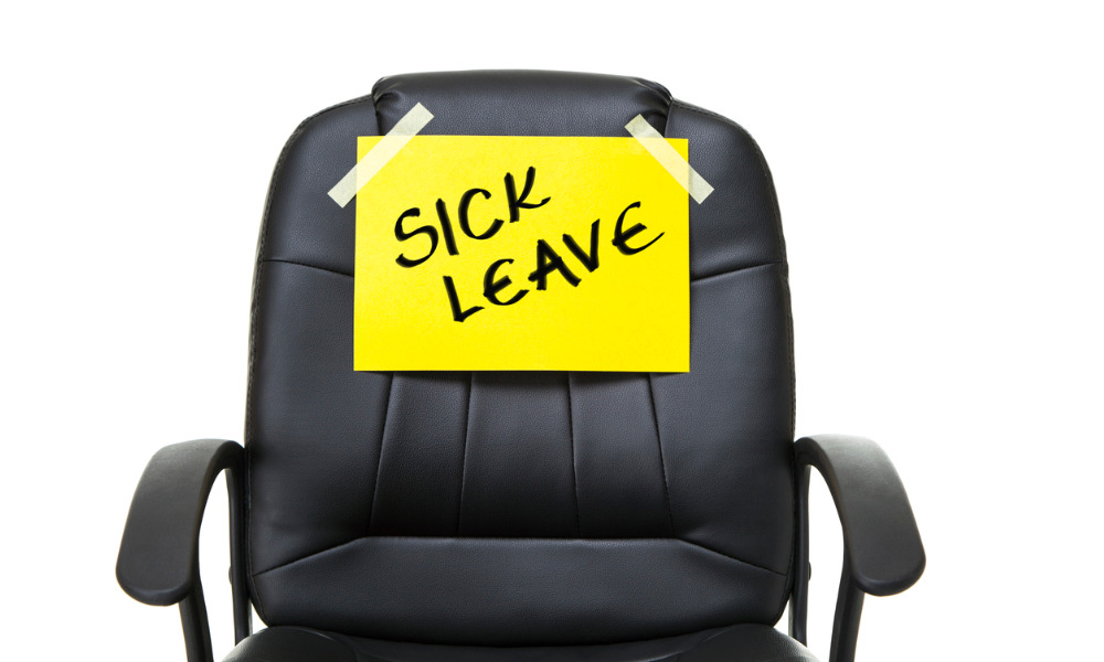 Worker on sick leave misses important meeting