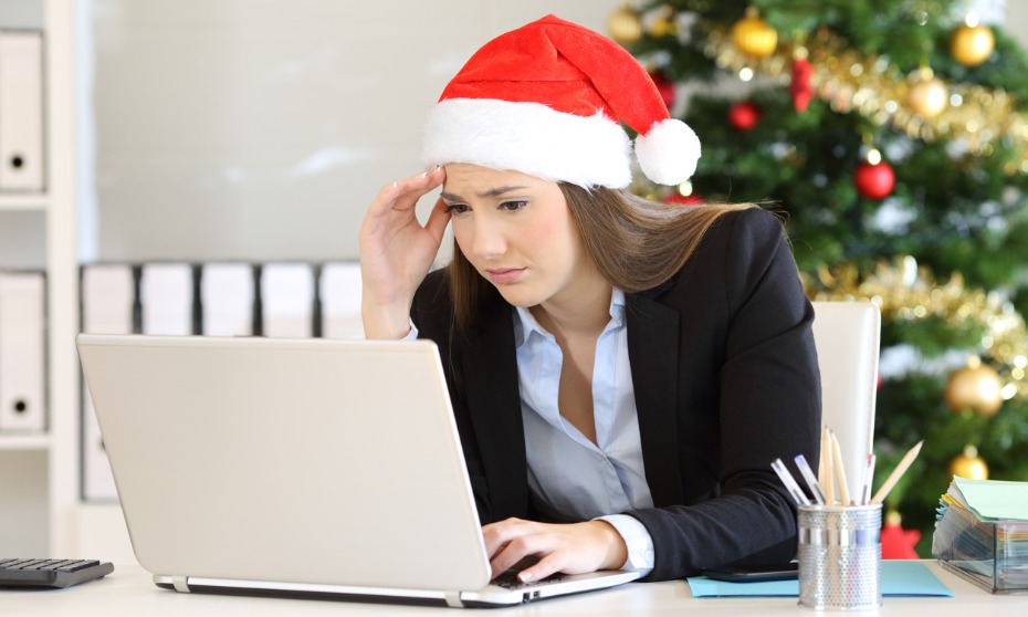 Many employees stressed during holiday season