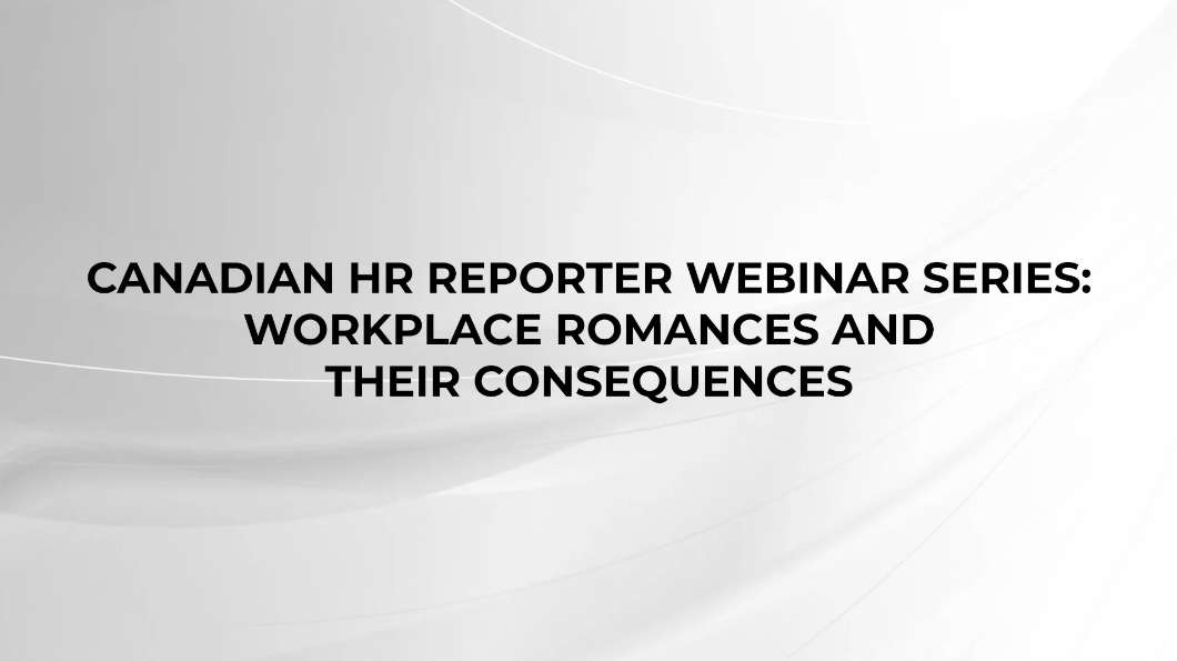 Workplace romances and the consequences