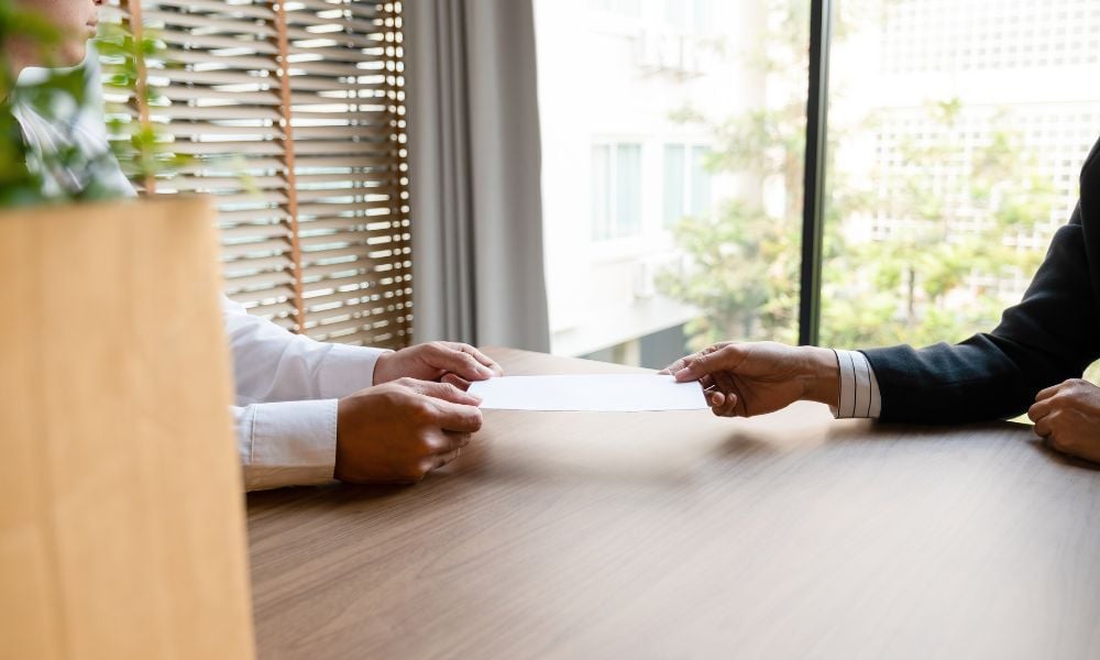 How to handle a letter of resignation