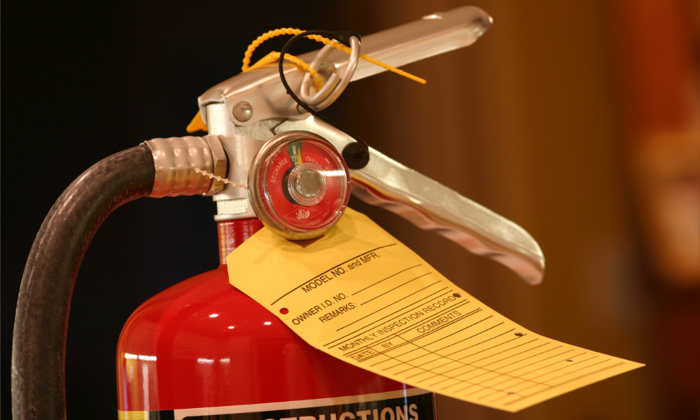 Damaged fire extinguisher shouldn’t lead to drug test: arbitrator