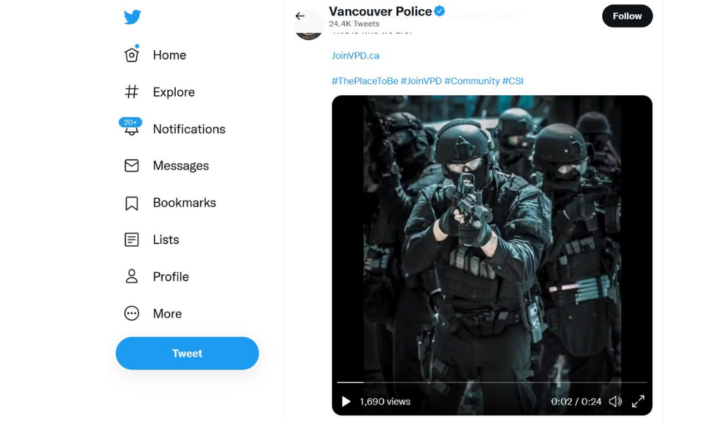 Vancouver police pull 'upsetting' recruitment video