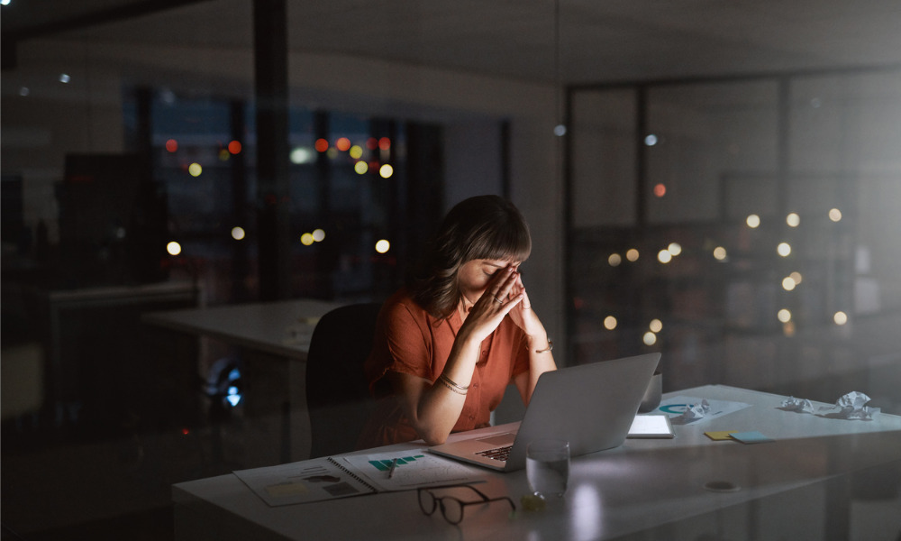 As workers' mental health declines, what are top 3 stressors at work?