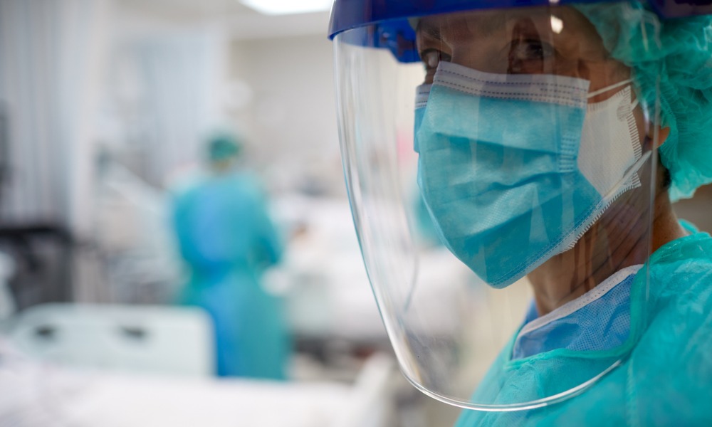 Province requiring health care workers to wear medical masks