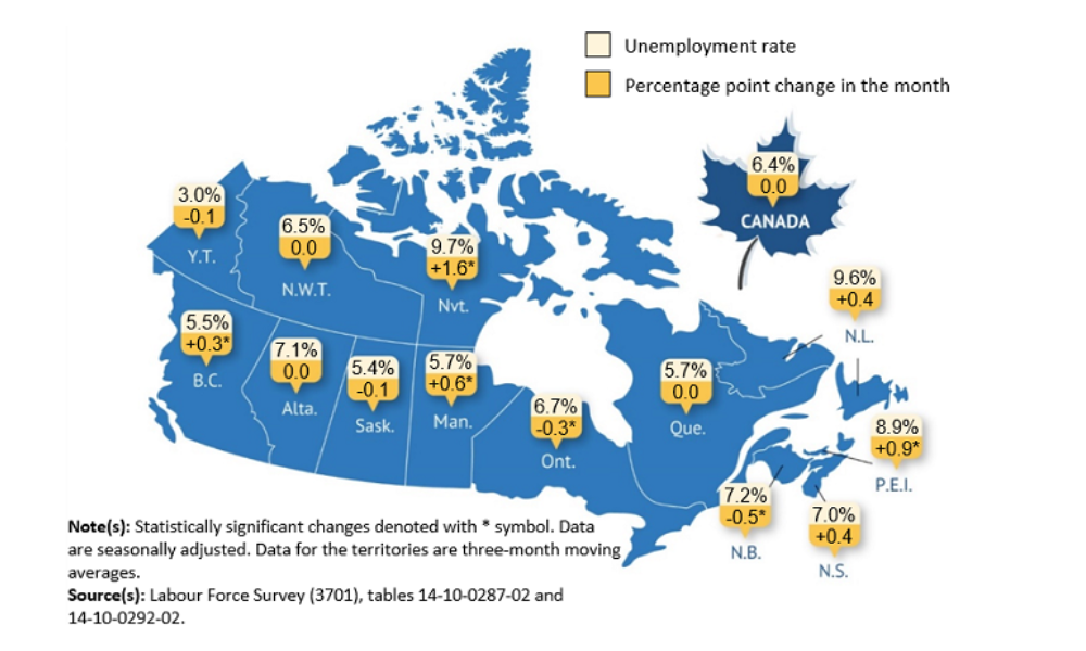 Canada's employment holds steady for 3rd straight month