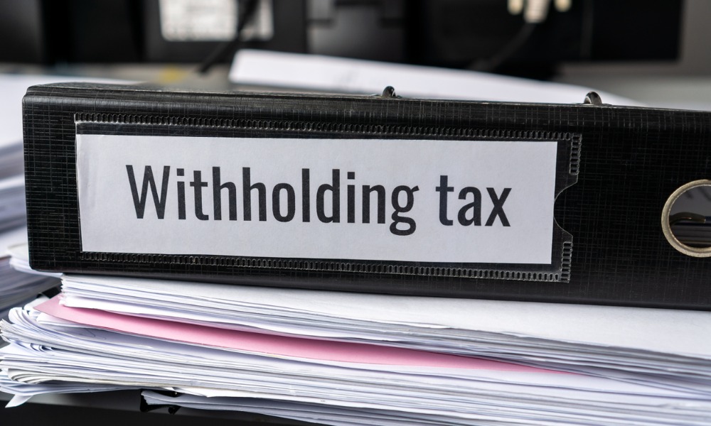 How does withholding tax on RRSPs work?