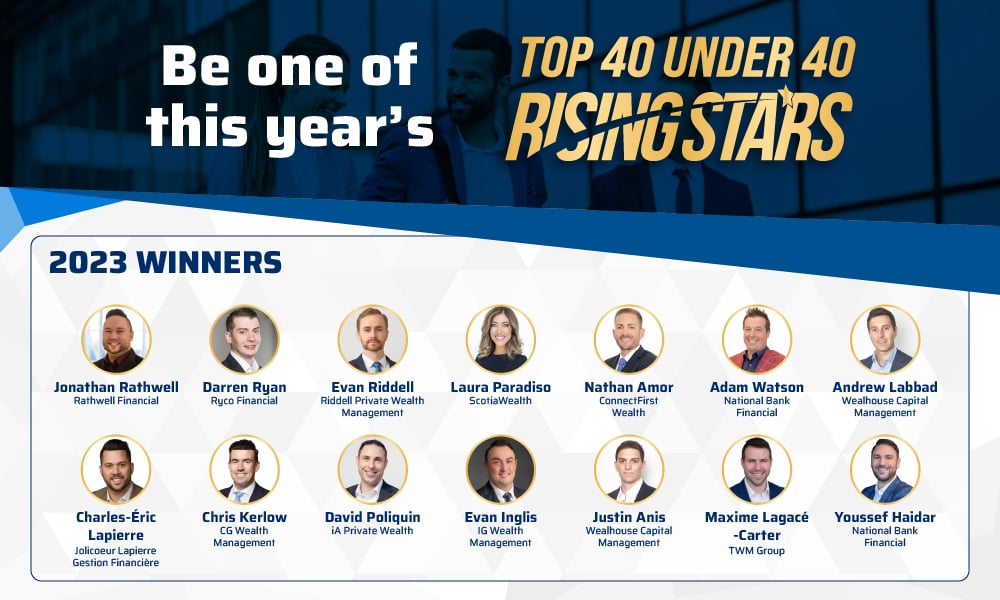 Top 40 Under 40 Rising Stars entries are still underway