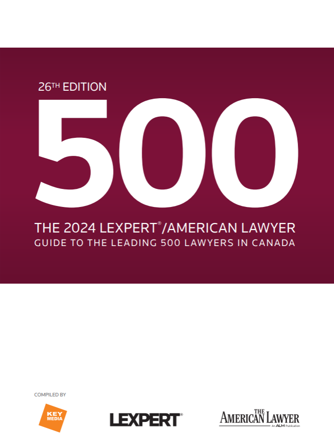 The 2024 Lexpert/American Lawyer Guide to the Leading 500 Lawyers in Canada