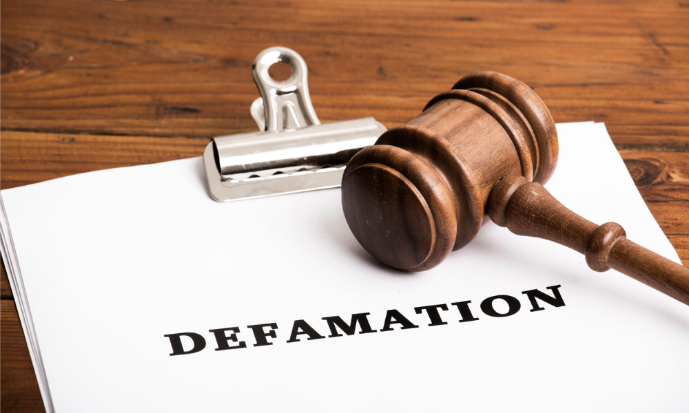Can a company sue for defamation?