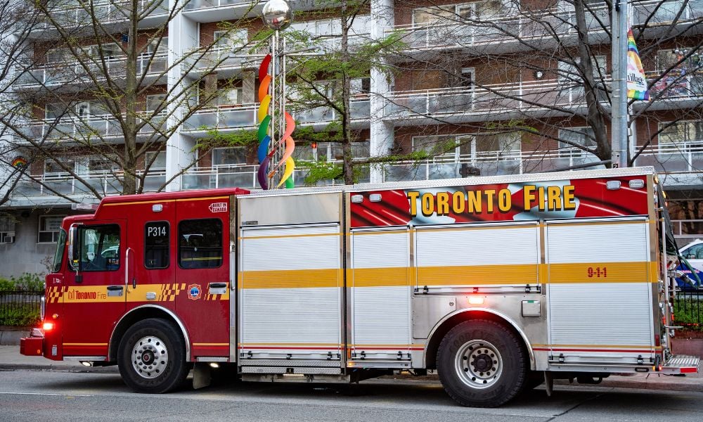 Industrial fire erupts at Toronto woodworking facility