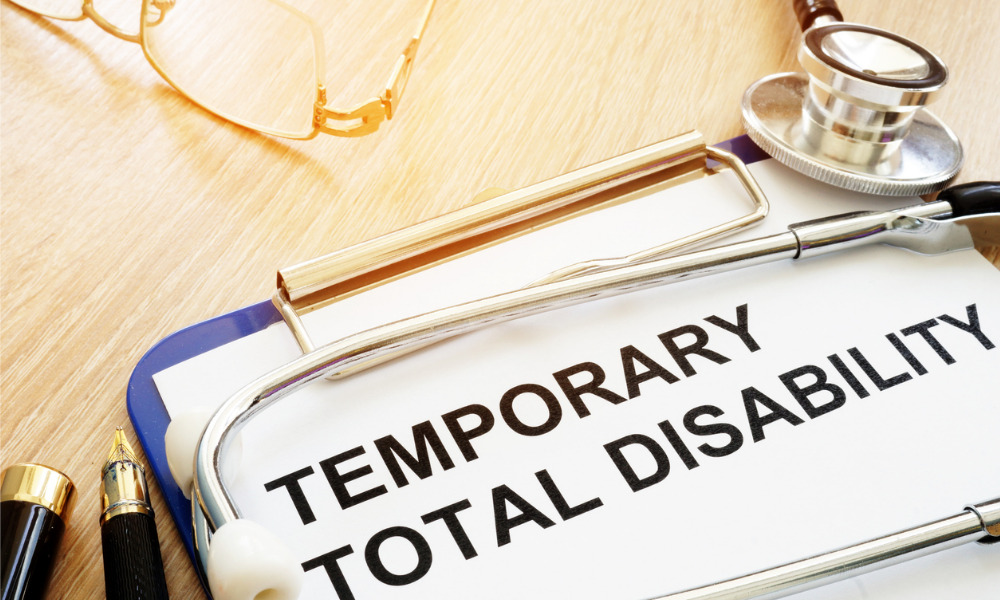 Workers' comp case: Employer denied temporary total disability