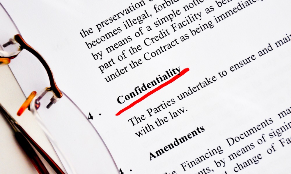 What is a confidentiality statement?