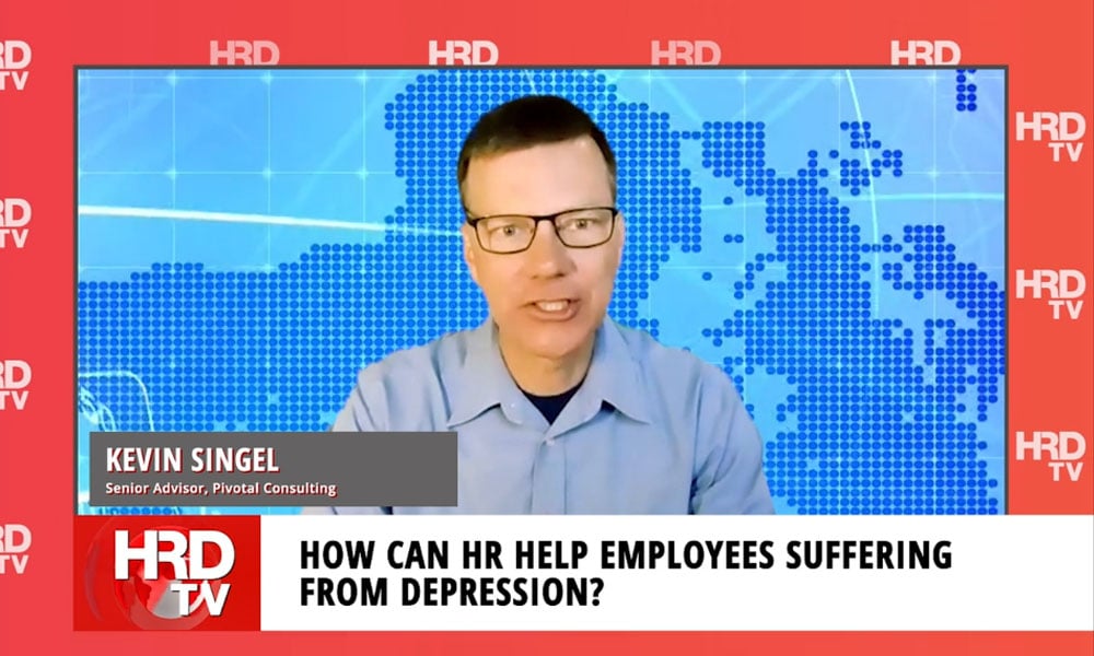How can HR assist employees suffering from depression?