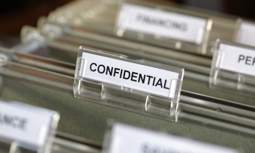Employer bars executive assistant's disclosure of confidential information