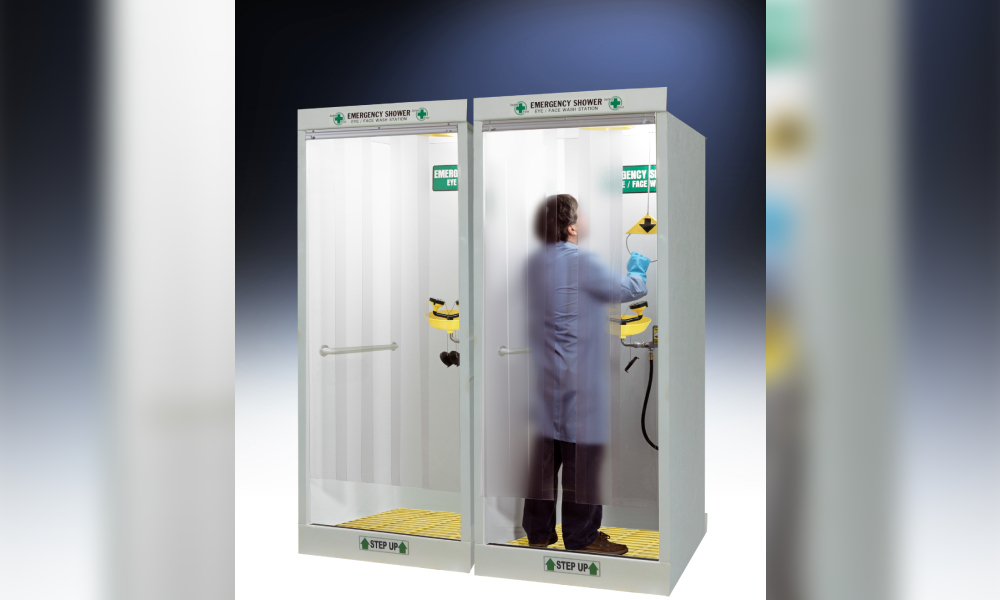 HEMCO Emergency shower decontamination booth