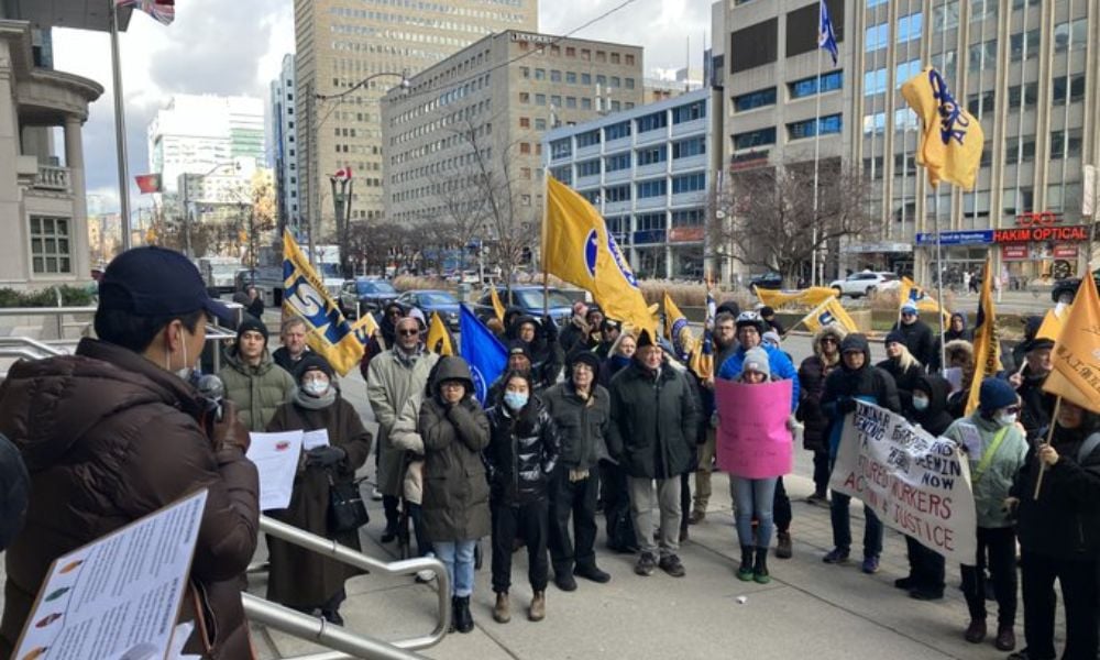 Rallies demand New Year’s resolutions from WSIB