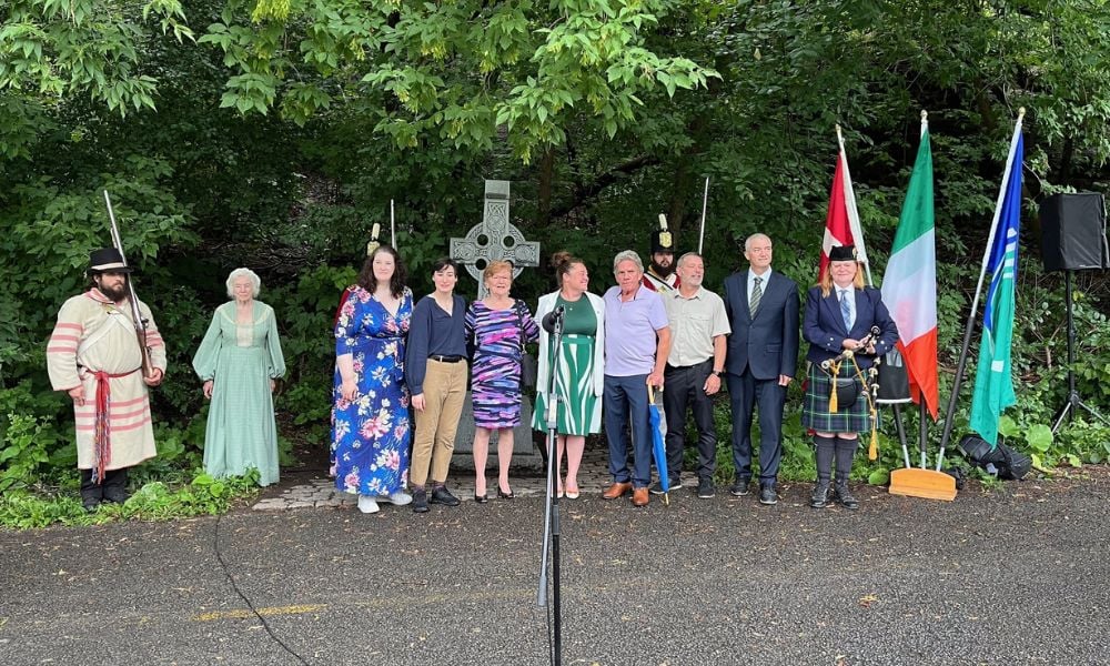 Ottawa residents commemorate remember nearly 1,000 workers who died building Rideau Canal