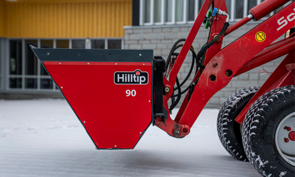 Hilltip introduces IceStriker™ DSB winter maintenance spreader