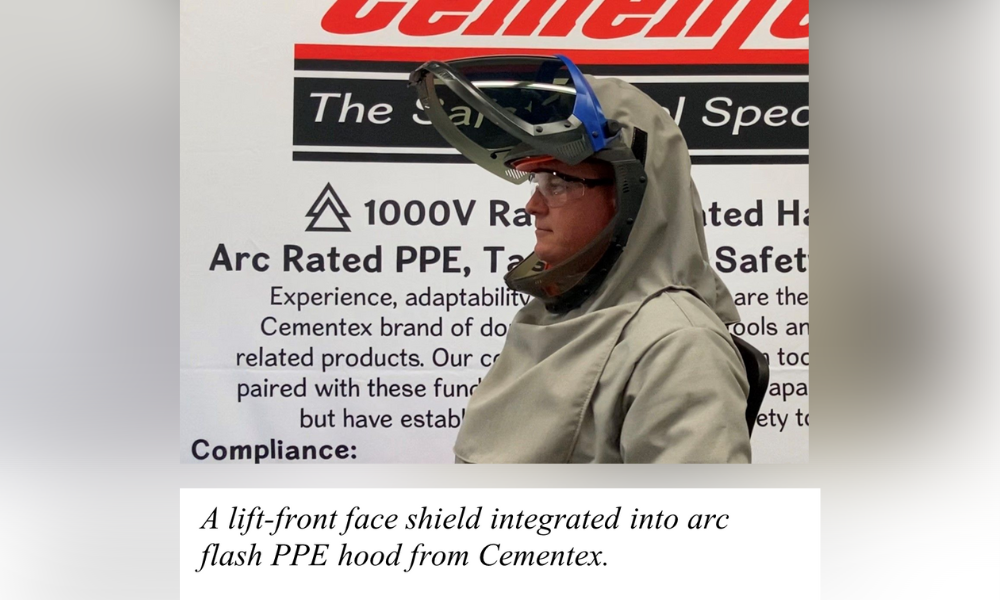 Cementex has arc flash suit with ventilation system