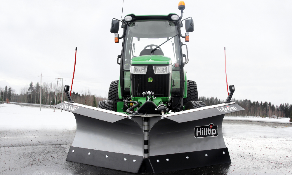 Hilltip unveils SnowStriker™ VTR Tractor V-Plow for snow removal