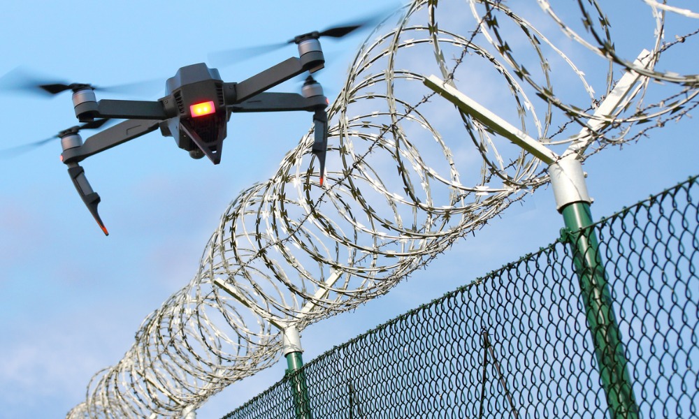 Drone drops in correctional facilities a safety concern for workers