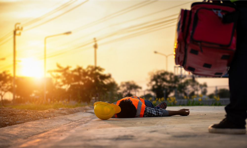 Construction worker killed after dump truck collision